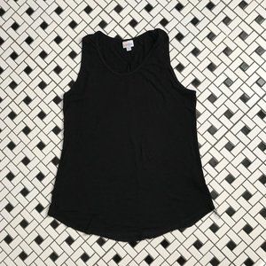 EUC LuLaRoe Solid Black Tank Top XL